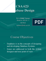 CSA 623 Database Design