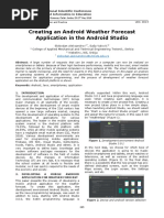 Creating An Android Weather Forecast Application in The Android Studio