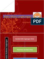 Baku Mutu Lingkungan (Pertemuan 4)