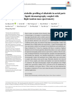 Identification and Metabolite Profiling of Alkaloi (1)