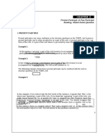 A. Structure I. Present Partiple: Present Participle & Past Participle Reading: Stated Detail Question