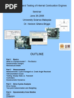 Dynamometry and Testing of Internal Combustion Engine