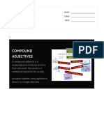 COMPOUND ADJECTIVES - Print - Quizizz