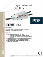 Low Voltage Universal Cable Joint Kits: (Excludes Connectors)