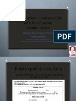 Diagnóstico e Intervención en Habla Función Comunicativa