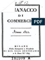 Almanacco di commercio 1822 istrumenti musicali costruttori estratto