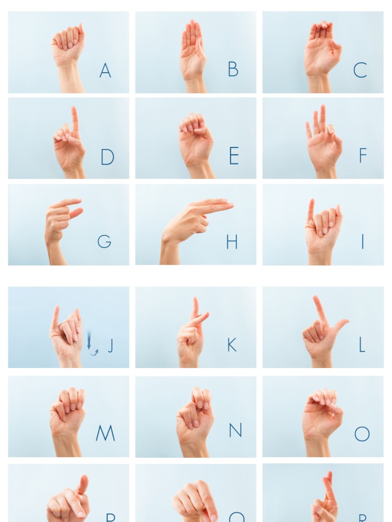 American Sign Language Flashcards PDF