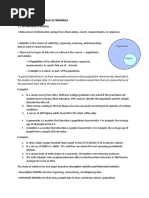 Chapter 1: Introduction To Statistics: 1.1 An Overview of Statistics