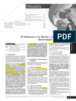 IMPUESTO A LA RENTA Y LAS TEORIAS QUE DETERMINAN SU AFECTACION