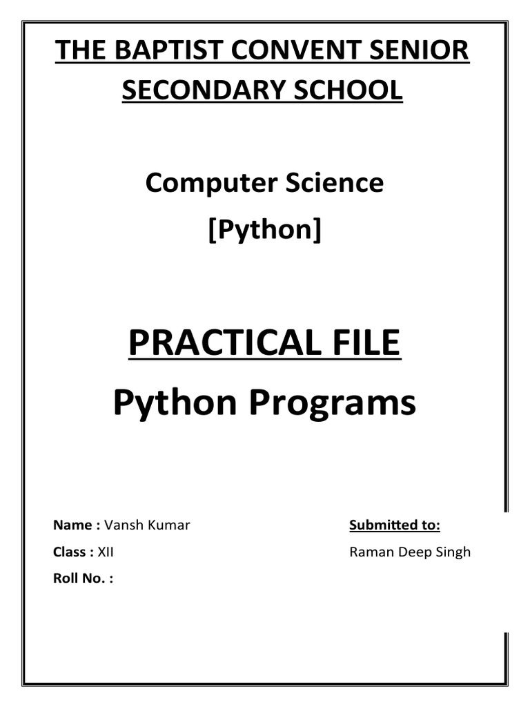 Python Practicle File-1 | PDF | Computer File | Queue (Abstract Data Type)