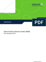 IGCSE2009 Business Studies (4BS0) Specification