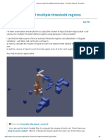 Volume of Liquid of Multiple Threshold Regions - ParaView Support - ParaView