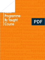 Programme by Taught Course: Master