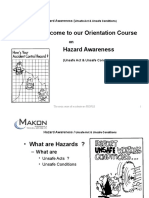 Welcome To Our Orientation Course: Hazard Awareness