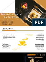 Forecasting Demand For Food at Apollo Hospital: Submitted by Group 2