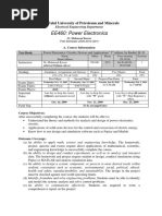 EE460: Power Electronics: King Fahd University of Petroleum and Minerals