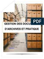 Mon Cours de Gestion Des Archives Danklou