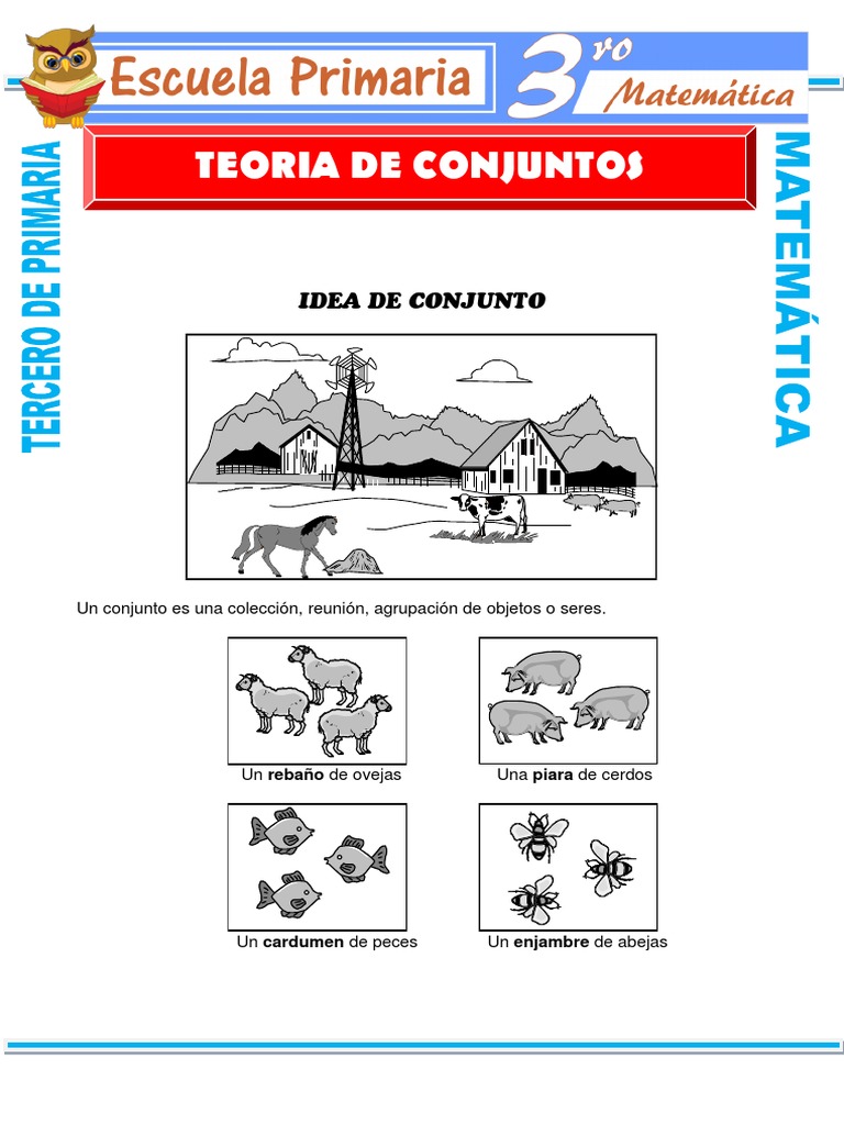 Actividades de Conjuntos para Tercer Grado | PDF