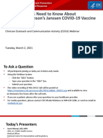 What Clinicians Need To Know About Johnson & Johnson's Janssen COVID-19 Vaccine