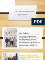 Elective 303 - Entrepreneurial Management: Maricel P. Sulapas BSBA Dean/Instructor