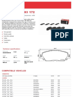 The P 83 172 Brake Pad Is Synonymous With Reliability