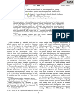 Using Brief Habit Reversal and An Interdependent Group Contingency To Reduce Public-Speaking Speech Disfluencies