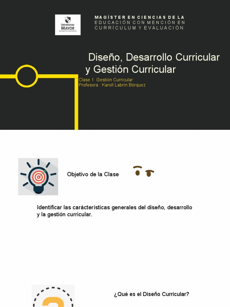 Gestión y Desarrollo Curricular Educativo | PDF | Plan de estudios ...