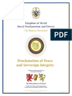 Proclamation of Peace and Sovereign Integrity