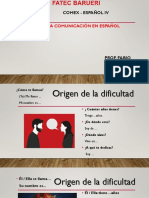 ESPAÑOL - 8 de Maio - DETALLES DE LA COMUNICACIÓN - 24 de Abril FATEC