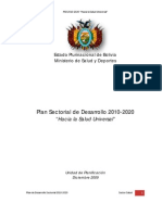 Plan Sectorial de Desarrollo 2010-2020