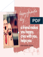 Friends day card Sandra Helena