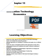 Information Technology Economics: MSIS 5623 Chapter 13 1