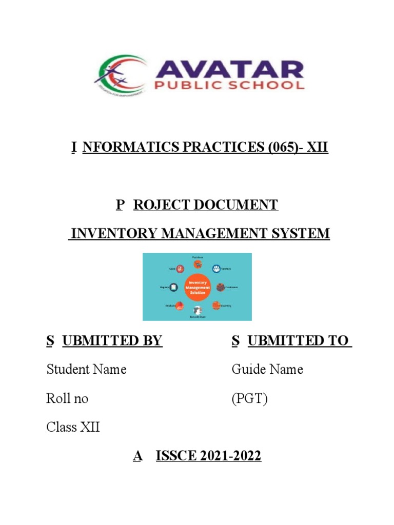 Class 12 Python Inventory System Project | PDF | Python (Programming ...