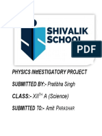 Physics Investigatory Project Transformer PDF Free