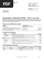 Explanation of Benefits (EOB) - This Is Not A Bill: Track Your Health Care Costs