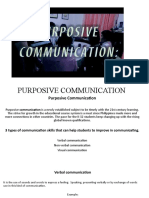 Purposive Communication Intro