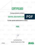 Certificado de Seguridad Salud Ocupacional y Gestin Ambiental