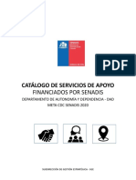 Catálogo de Servicios de Apoyo SENADIS 2020