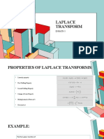 Properties of Laplace Transforms