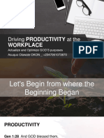Driving Productivity at Workplace - S