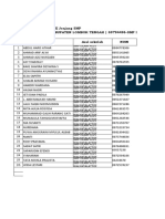 Lampiran Format Data Base KELAS IX SMP ISLAM PLUS WALYATALATTOF