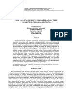 Case Writing Projects in Co-Operation With Companies and Organizations