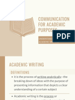 Understanding The Meaning of Academic Writing