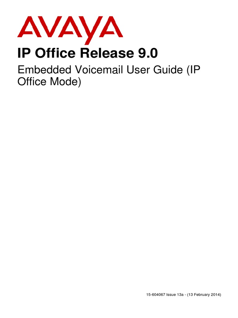 Avaya Voice Mail - User Guide | PDF | Voicemail | License