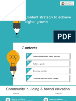 Content Strategy To Achieve Higher Growth