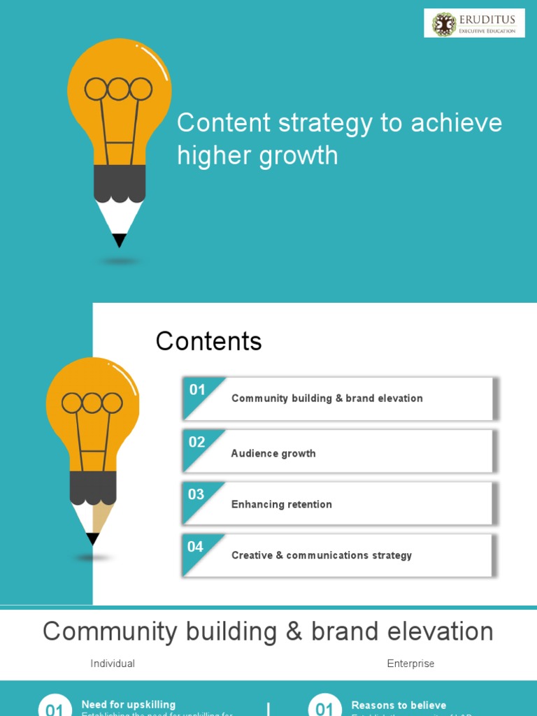 Content Strategy To Achieve Higher Growth | PDF | Digital Marketing ...