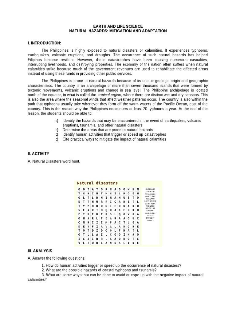 Natural Hazards Mitigation And Adaptation Pdf Tropical Cyclones