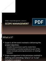 Scope Management: FIT426 - Project Management - Lecture 5