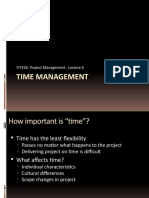 Time Management: FIT426. Project Management - Lecture 6