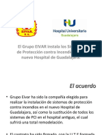 Grupo EIVAR, Sistemas de Protección Contra Incendios Firma Con El Hospital de Guadalajara